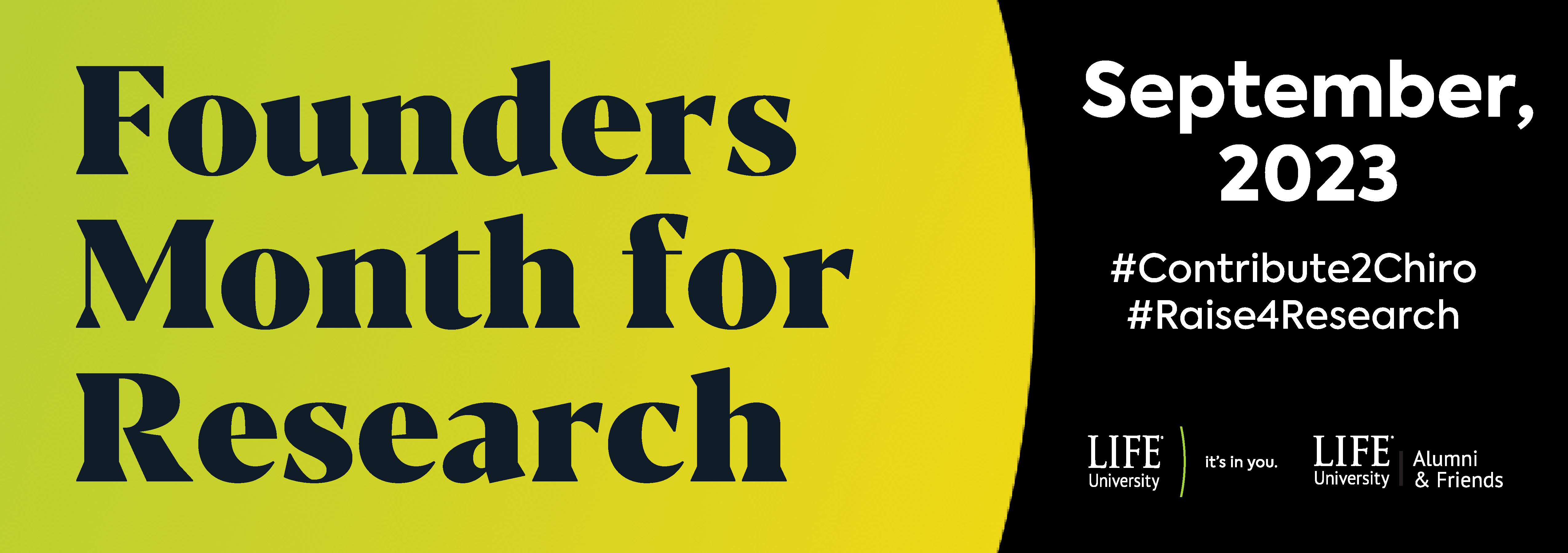 Founder's Month for Research 2023 - Banner